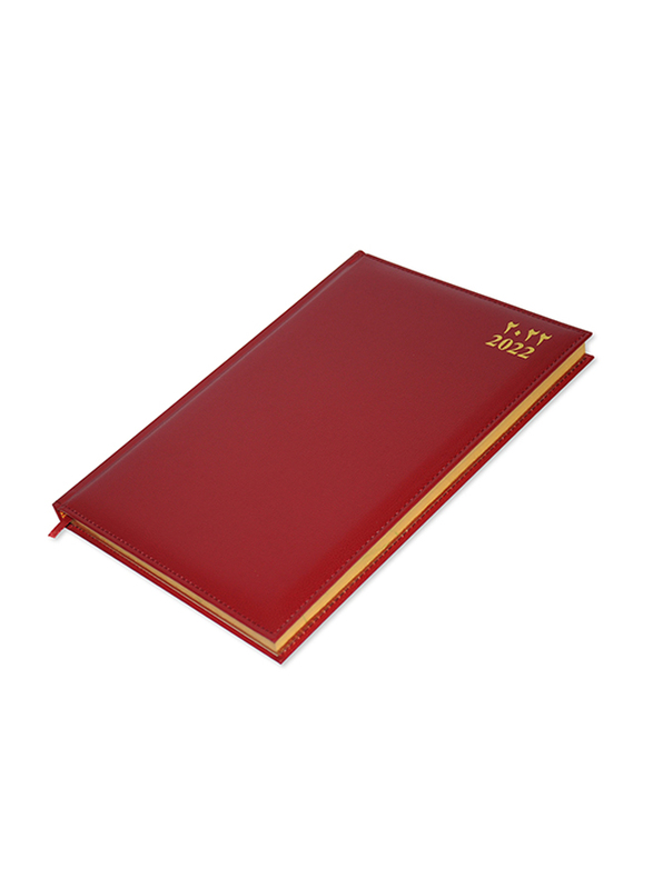 

FIS Arabic/English Golden 2022 Diary, 384 Sheets, 60 GSM, A4 Size, FSDI43AEG22MR, Maroon