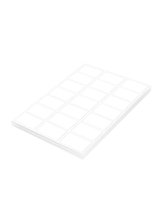 FIS Multipurpose Laser Labels, 63.5 x 38.1mm, 21 Stickers x 100 Sheets, A4 Size, FSLA21-1-100, White