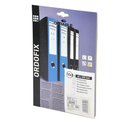 Durable Box File Spine Label, 10 Pieces, DUST8090-04, Yellow