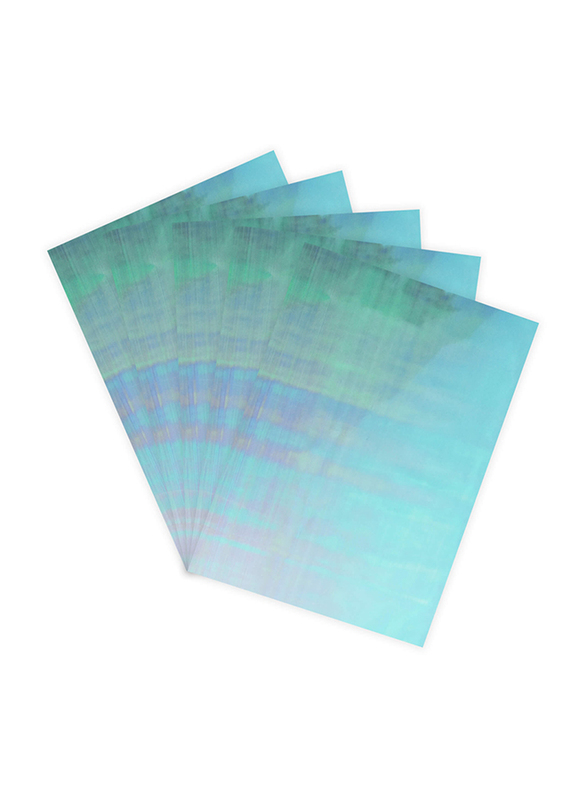 FIS 5-Piece Cut & Paste Sticker Set, 50 x 70cm, FSGP5070BL, Rainbow Blue