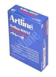 Artline 12-Piece 400XF Paint Marker Set, Bullet Style Nib, 2.3mm, Blue