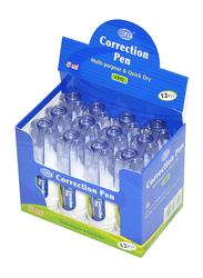 FIS 12-Piece Correction Pen, 5ml, FSCF12, White
