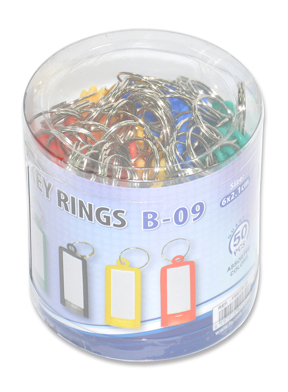 

FIS Key Rings, 50 Pieces, FSKCB-09, Assorted Colours