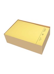 FIS Square Cut Folders with Fastener, 320GSM, F/S Size, 50 Pieces, FSFF7FYL, Yellow