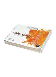 Light 12-Piece Spiral Binding Sketch Book Set, 20 Sheets, A4 Size, LISKSCA4201502, Multicolour
