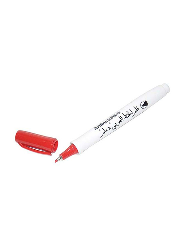 Artline 12-Piece Supreme Calligraphy Pen, 2.0mm, ARFPEPF-242ABRE, Red