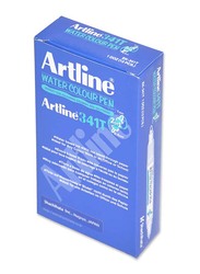 Artline 12-Piece 341T Twin Water Colour Marker Set, 1.0-0.4mm, Green