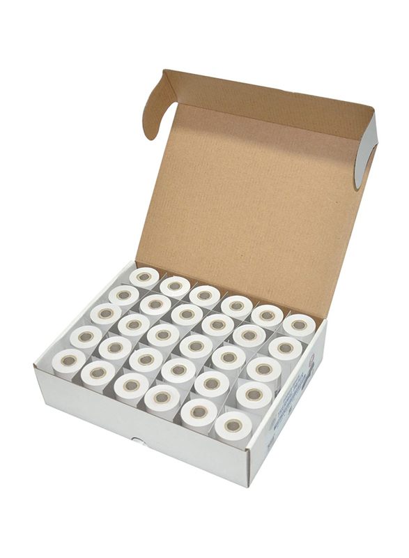 FIS 30-Piece Thermal Paper Roll, 5.7 x 1300 x 1.2cm, FSFX57X13M, White