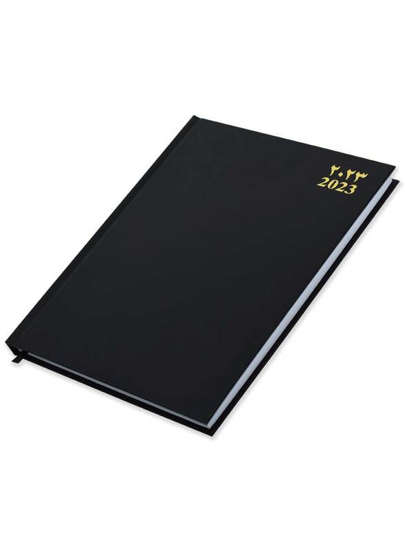 

FIS 2023 Arabic/English Saturday & Sunday Combined Diary, 320 Sheets, 60 GSM, A4 Size, FSDI47AE23BK, Black