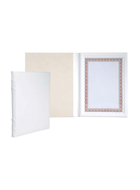 FIS Executive Italian PU Certificate Folders with Gift Box, A4 Size, FSCLEXCH01, White