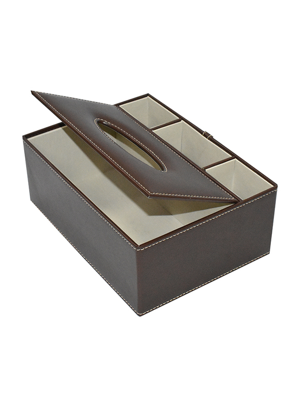 FIS Multi Holder Tissue Box, FSDSTBMUHO, Brown