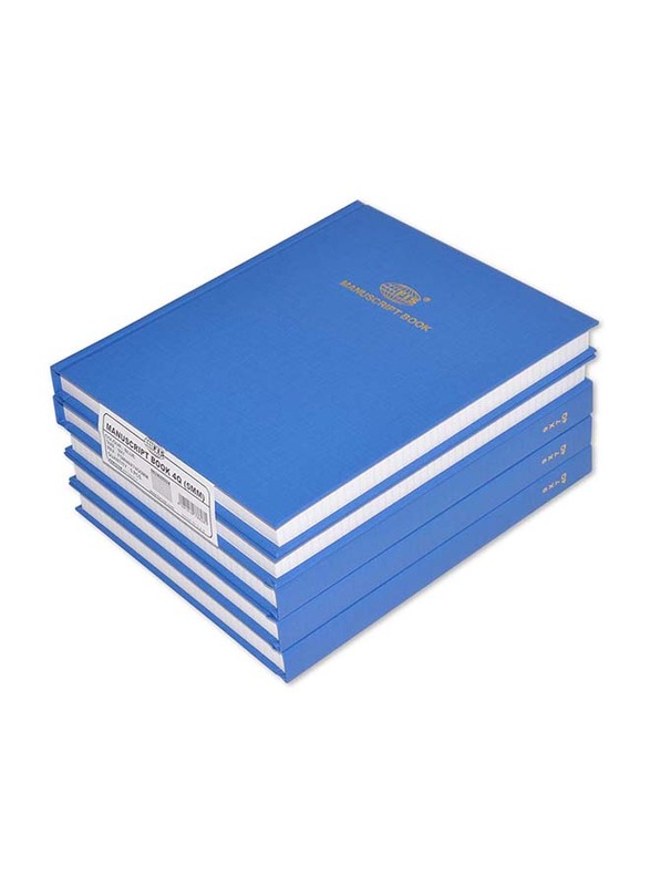 FIS 5-Piece Manuscript Book Set, 5mm Square Line, 22.86 x 17.78cm, 4 Quire, FSMN9X74Q5MM, White