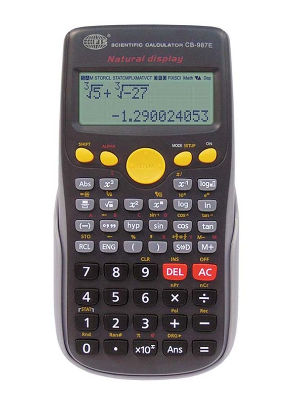 

FIS 12-Digit Scientific Calculator, FSCACB-987E, Black/Grey