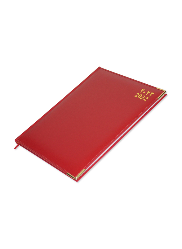 

FIS Executive 2022 1-Week At A Glance Arabic/English/French Notebook, 128 Sheets, 70 GSM, FSDI35AE22MR, Maroon