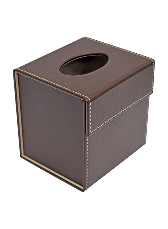 FIS Tissue Box Holder, FSDSPUTBH, Dark Brown