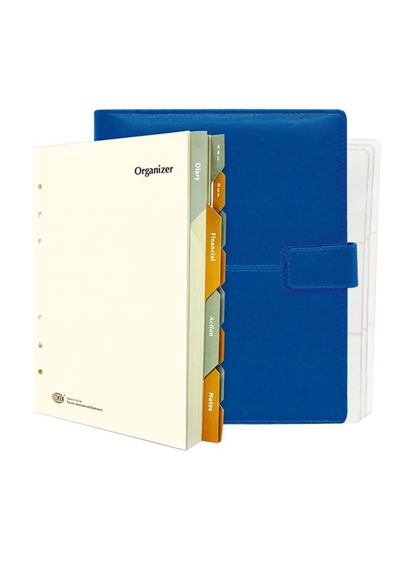 

FIS Italian PU Classic Organizer, FSOR1117124BL, Blue
