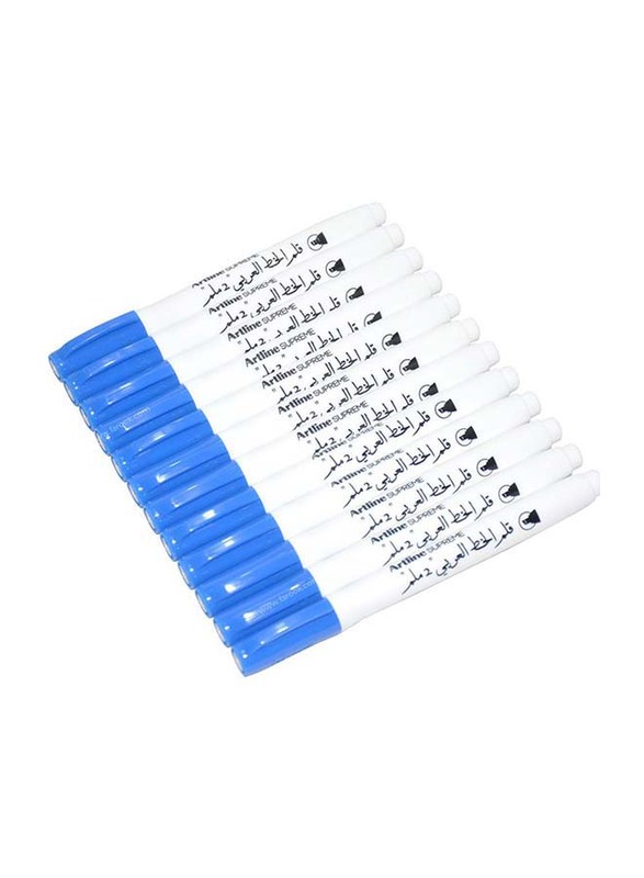 Artline 12-Piece Supreme Calligraphy Pen, 2.0mm, ARFPEPF-242ABL, Blue