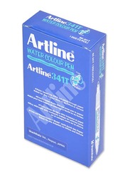 Artline 12-Piece 341T Twin Water Colour Marker Set, 1.0-0.4mm, Light Blue