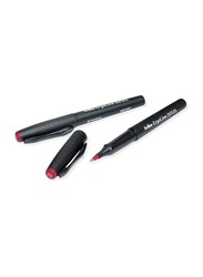 Artline 12-Piece Ergoline Roller Ball Super Fine Pen Set, 0.2mm, ARBN4200RE, Red