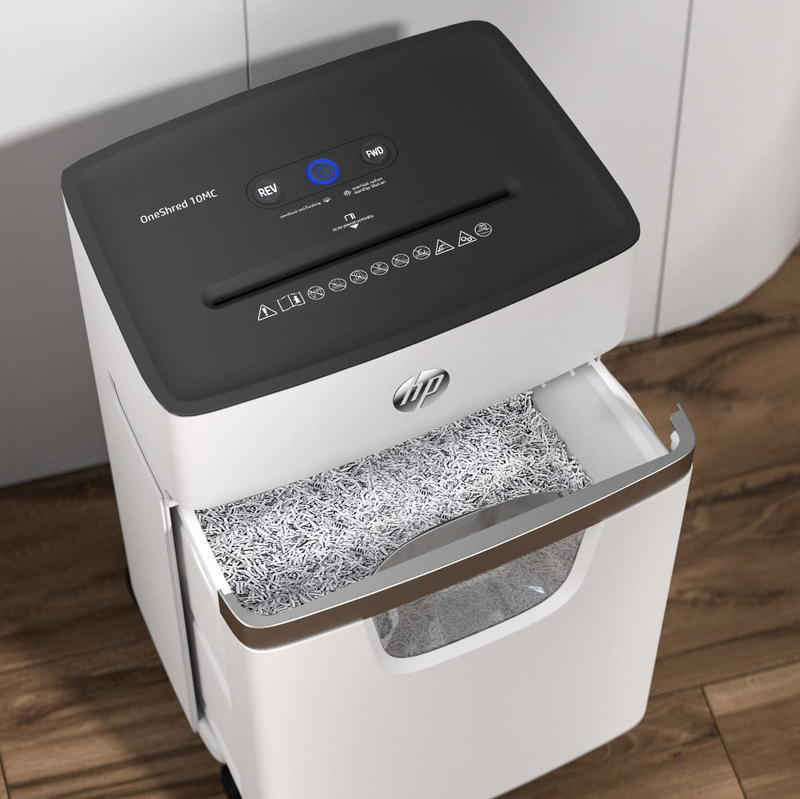 HP 2804 OneShred 10-Sheet Micro Cut Shredder, OLSR2804, White