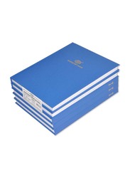 FIS 5-Piece Manuscript Book Set, 5mm Square Line, 25.4 x 20.32cm, 4 Quire, FSMN1084Q5MM, White