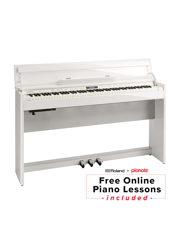 Roland DP-603 Digital Piano, 88 Keys, Polished White