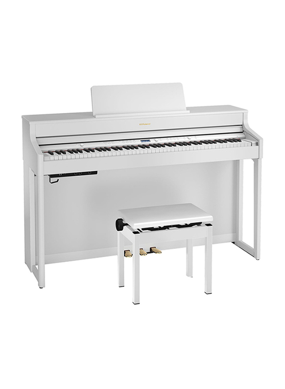 Roland HP-702 Digital Piano, 88 Keys, White