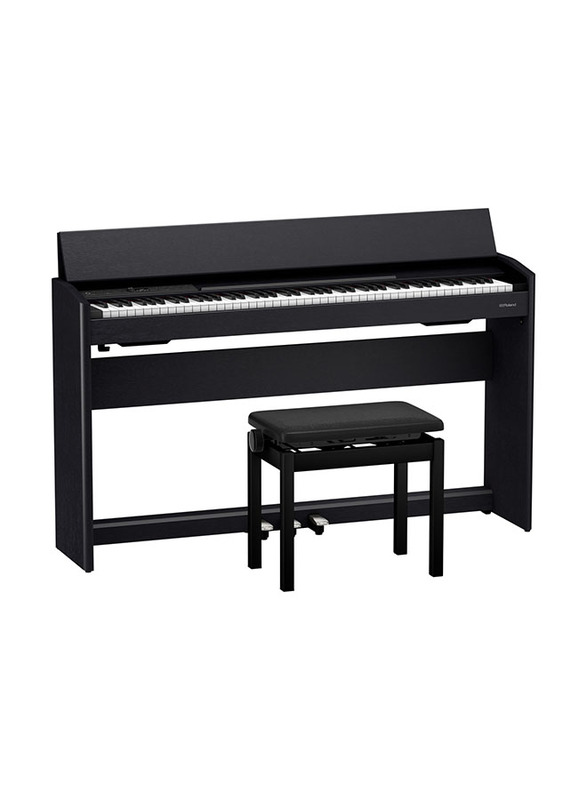 Roland F701-CB Digital Piano, 88 Keys, Contemporary Black