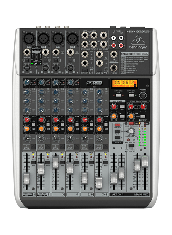 

Behringer Premium 12-Input 2/2-Bus Mixer with XENYX Mic Preamps and Compressors, Klark Teknik Multi-FX Processor, Wireless Option and USB/Audio Interf