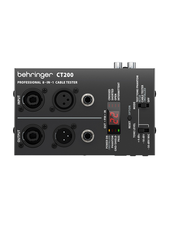 

Behringer 8-in-1 Microprocessor-Controlled Cable, CT200, Black