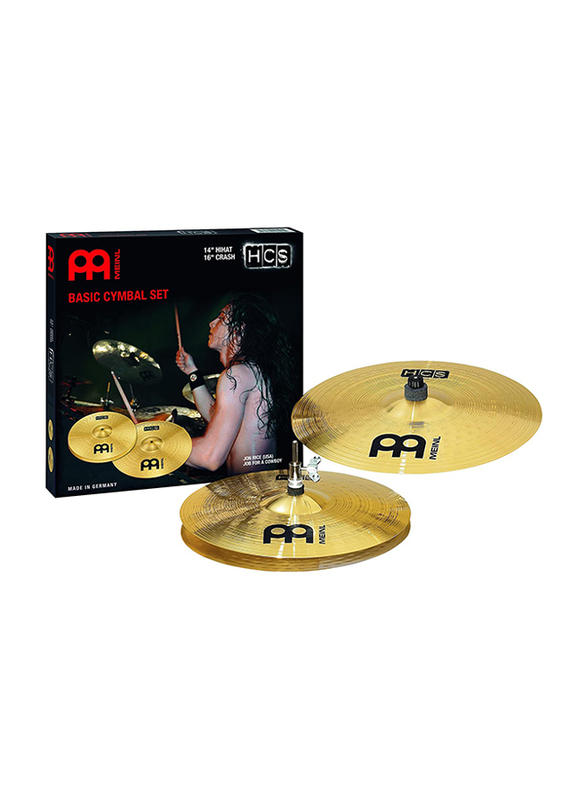 

Meinl HCS1416 New Player Brass Cymbal Set Up, Gold