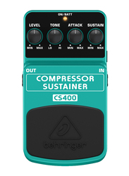 Behringer CS400 Compressor/Sustainer Effects Guitar Pedal, Multicolour