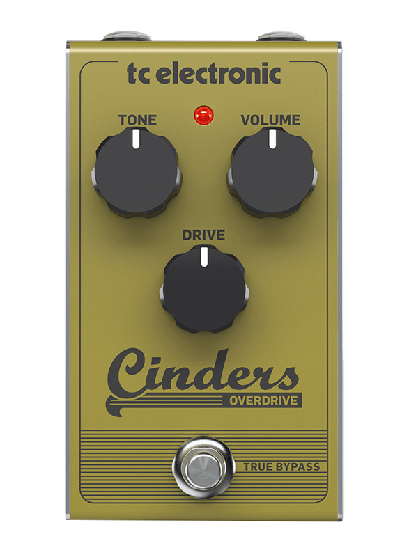 

TC Electronic Cinders Overdrive Analog Guitar Pedal, Yellow