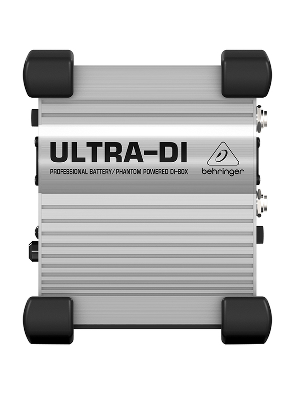 

Behringer Professional Battery/Phantom Powered DI-Box, DI100, Silver