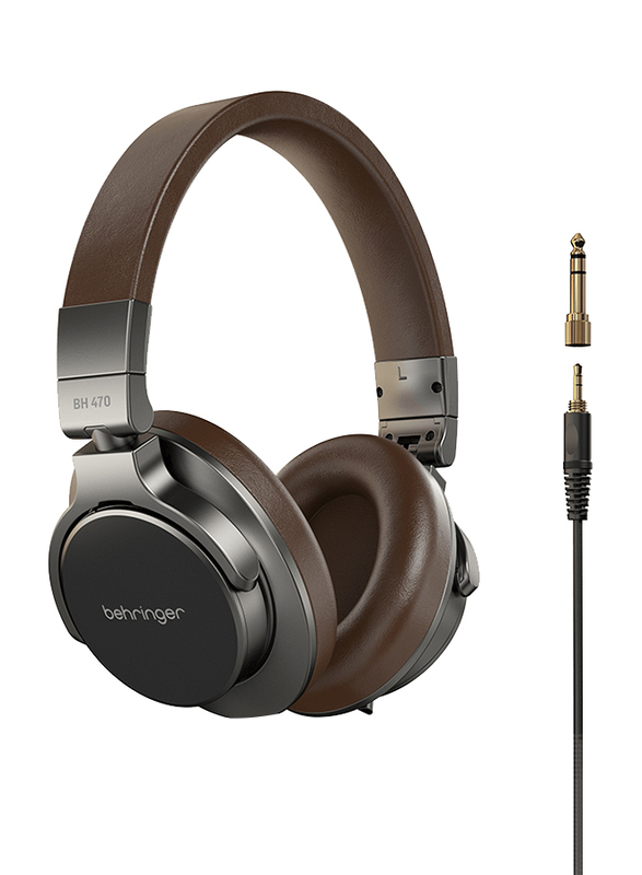 

Behringer 3.5 mm Jack On-Ear Headphones, BH470, Dark Brown/Black