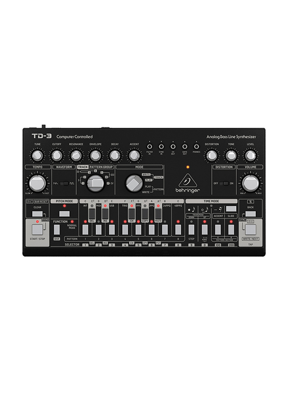 

Behringer Analog Bass Line Synthesizer, TD-3-BK, Black