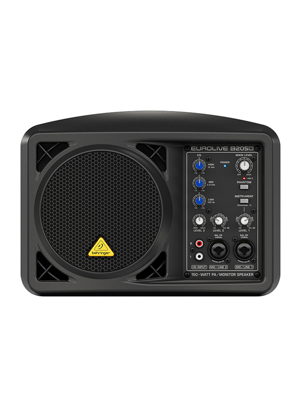 

Behringer Eurolive 150W Ultra-Compact PA/Monitor Speaker System, B205D, Black