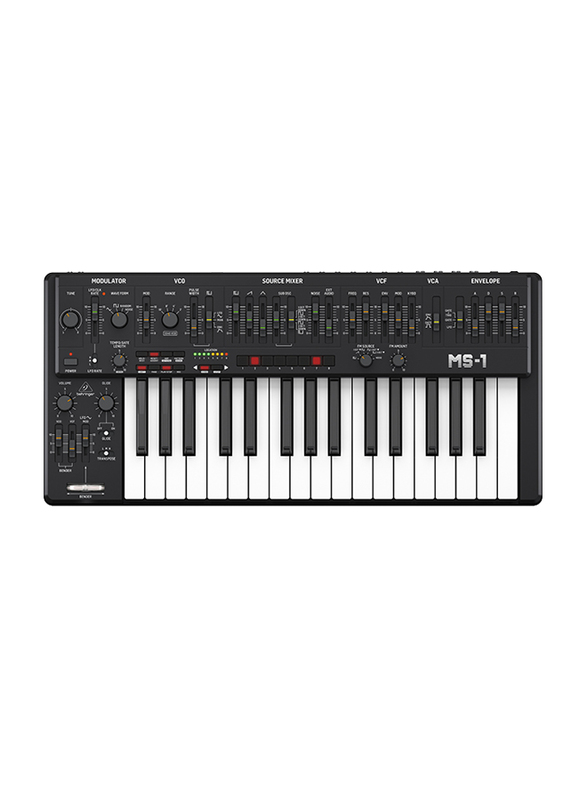 

Behringer 32 Keys Analog Synthesizer, MS-1-BK, Black/White