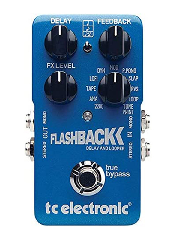 

TC Electronic Flashback Delay and Looper Guitar Pedal, Blue