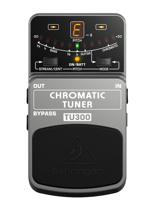 

Behringer Ultimate Chromatic Guitar/Bass Tuner, TU300, Grey/Black