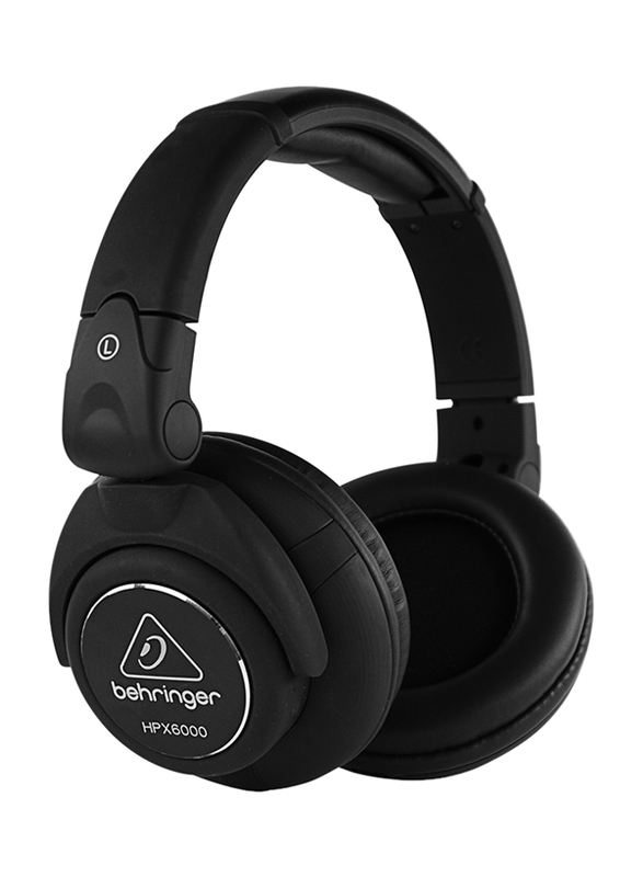 Behringer 3.5 mm Jack Over-Ear DJ Headphones, HPX6000, Black