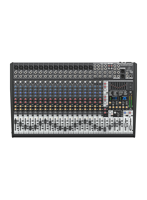 

Behringer Ultra-Low Noise Design 24-Input 4-Bus Studio/Live Mixer with XENYX Mic Preamplifiers, British EQs and Dual Multi-FX Processor, SX2442FX, Bla