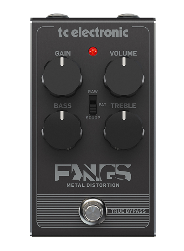 

TC Electronic Fangs Metal Ultra-Thick High Gain Distortion Pedal, Black