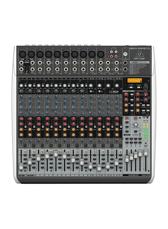 

Behringer Premium 24-Input 4/2-Bus Mixer with XENYX Mic Preamps and Compressors, Klark Teknik Multi-FX Processor, Wireless Option and USB/Audio Interf