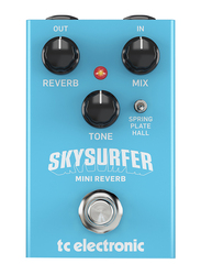 TC Electronic Sky Surfer Mini Reverb Effect Guitar Pedal, Light Blue