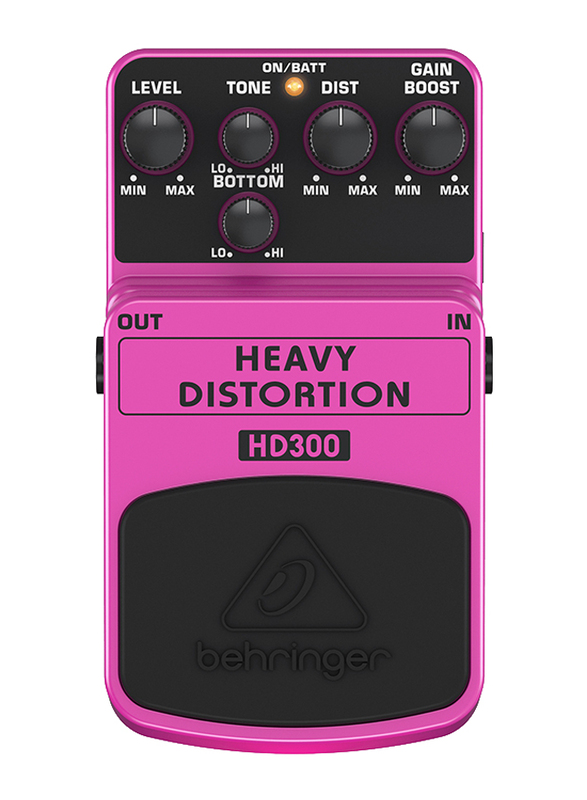 

Behringer Heavy Metal Distortion Effects Pedal, HD300, Multicolour