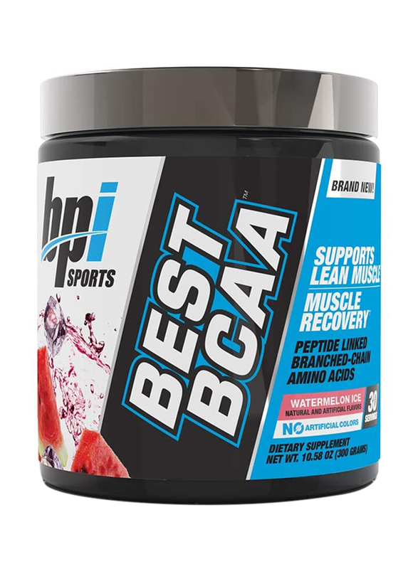 

BPI Sports Best BCAA Muscle Recovery Supplement, 300g, Watermelon Ice