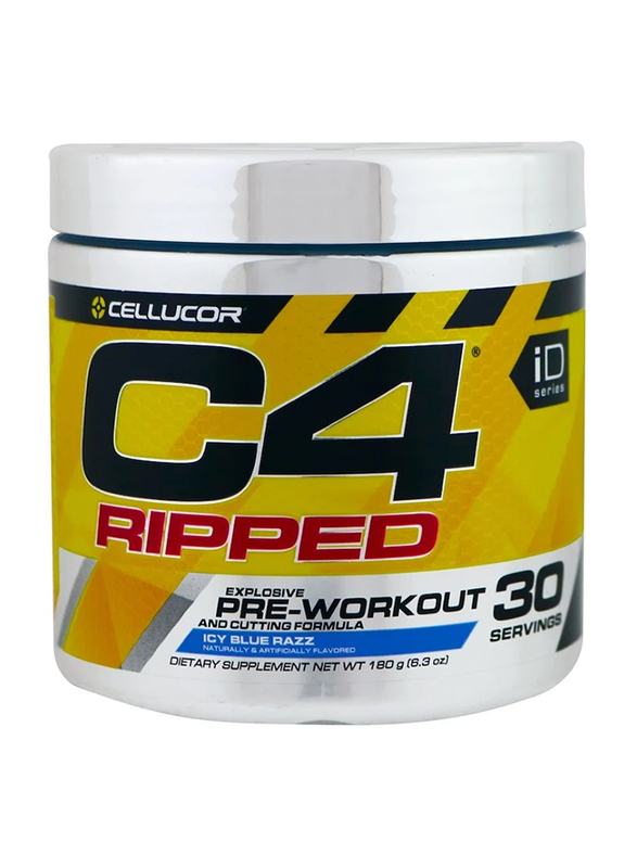 

Cellucor C4 Ripped Pre-workout, 180g, Ice Blue Razz
