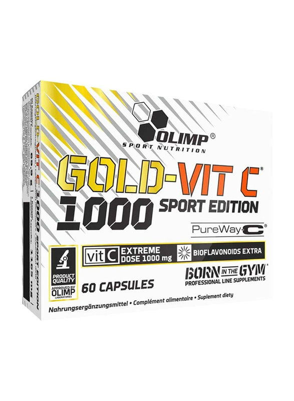 

Olimp Nutrition Gold Vit C 1000 Sports Edition Supplement, 60 Capsules, Regular