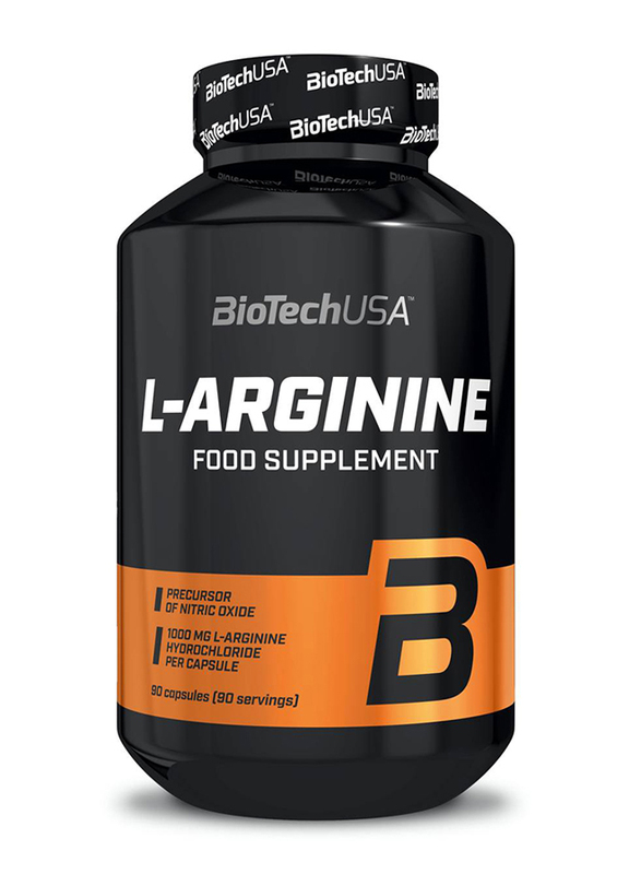 

Biotech USA L-arginine Food Supplement, 90 Capsules, Regular